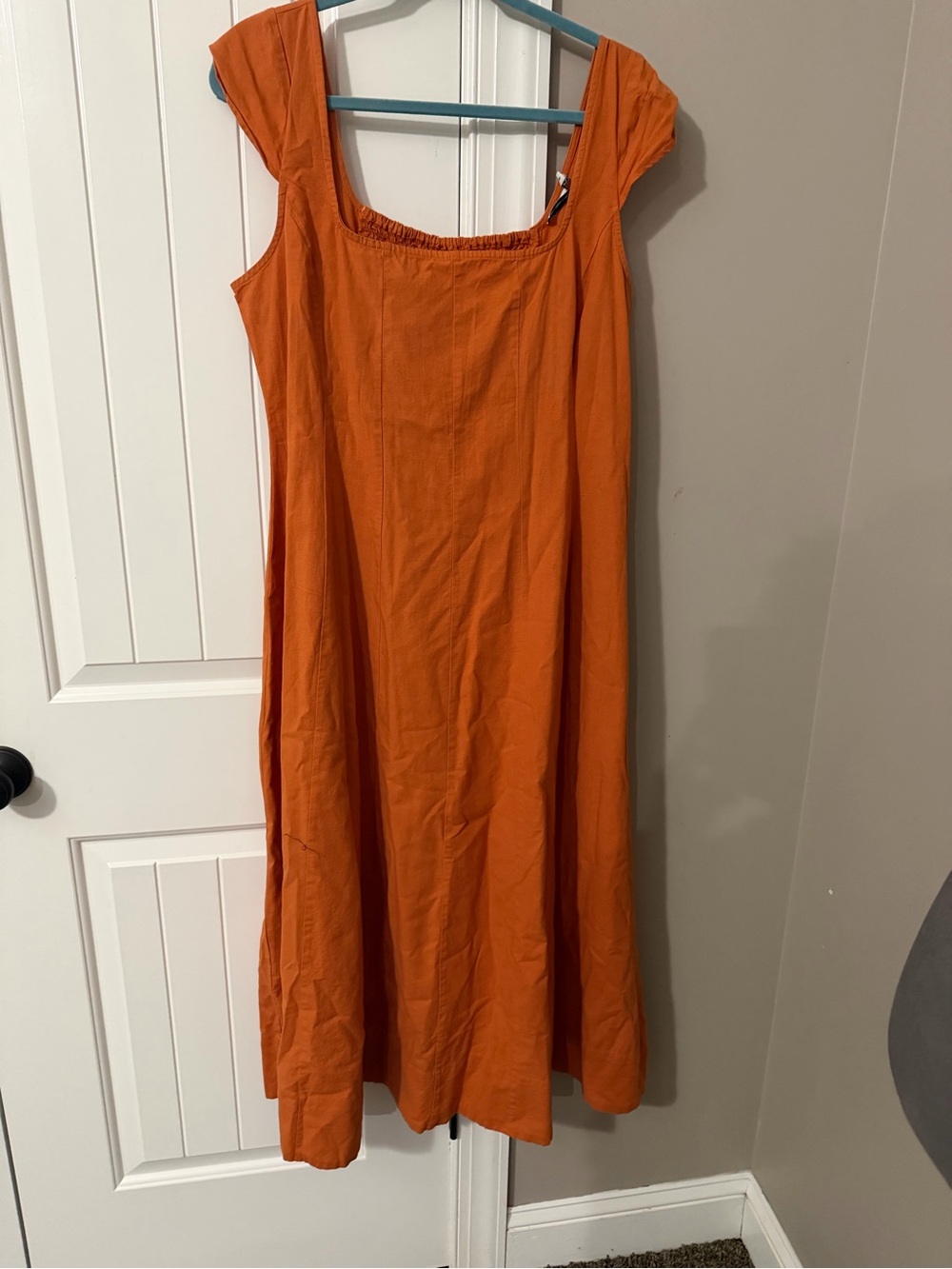 Linen/Cotton blend Beachy boho dress size 12